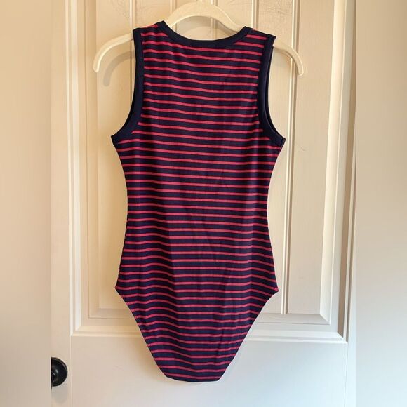 Gilli Nautical Blue and Red Striped Bodysuit - Picture 8 of 9